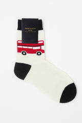 London Bus Cream Luxury Women's Socks