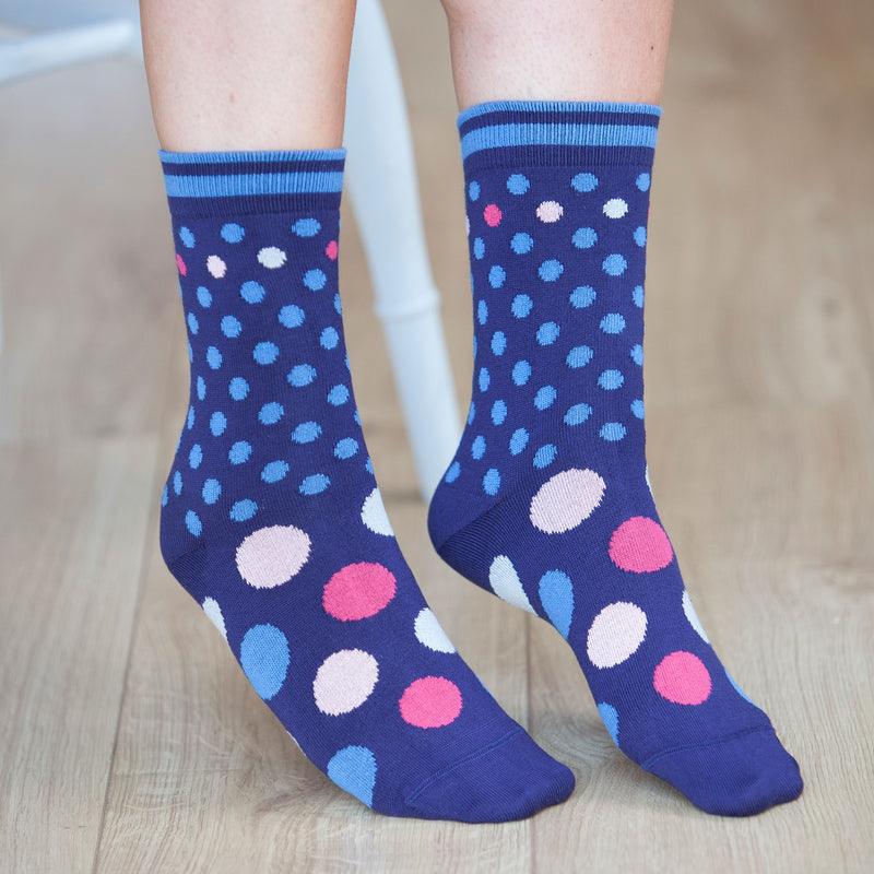 Mary Women's Socks - Navy