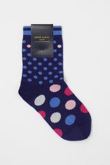 Navy Mary ladies luxury socks