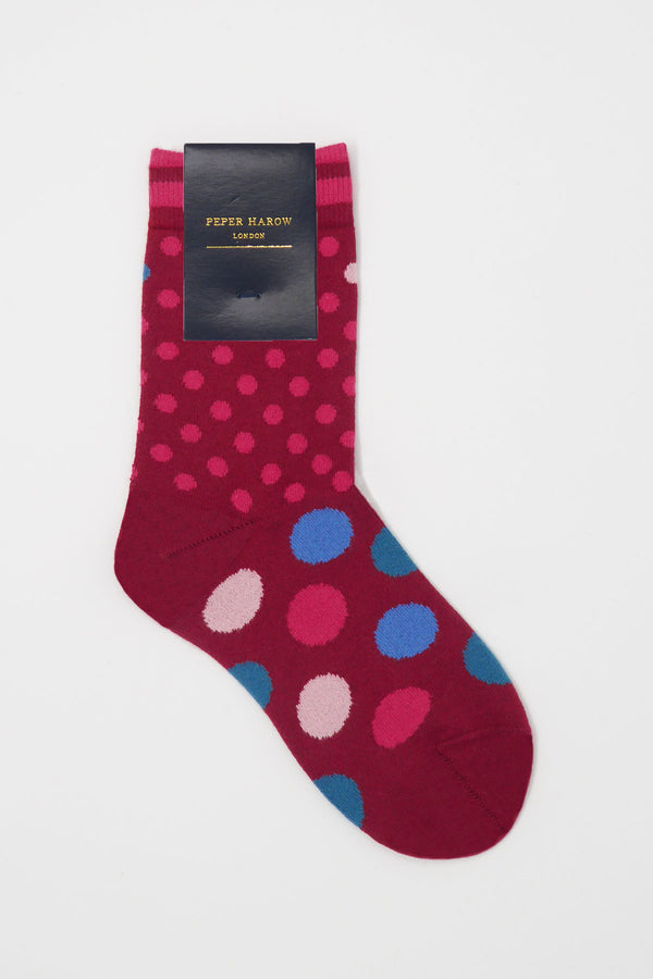 Mary Wine Ladies Luxury Socks