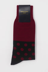 Mayfair Burgundy Men's Socks