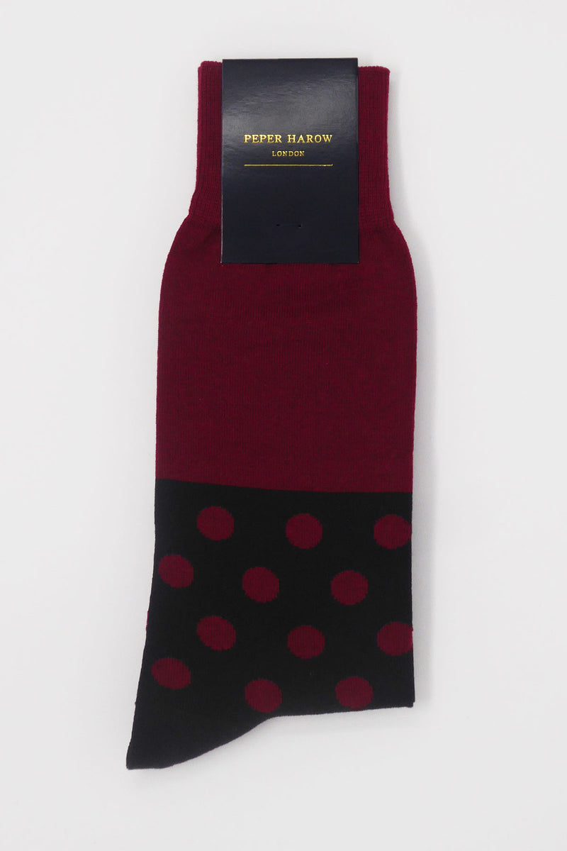 Mayfair Burgundy Men's Socks