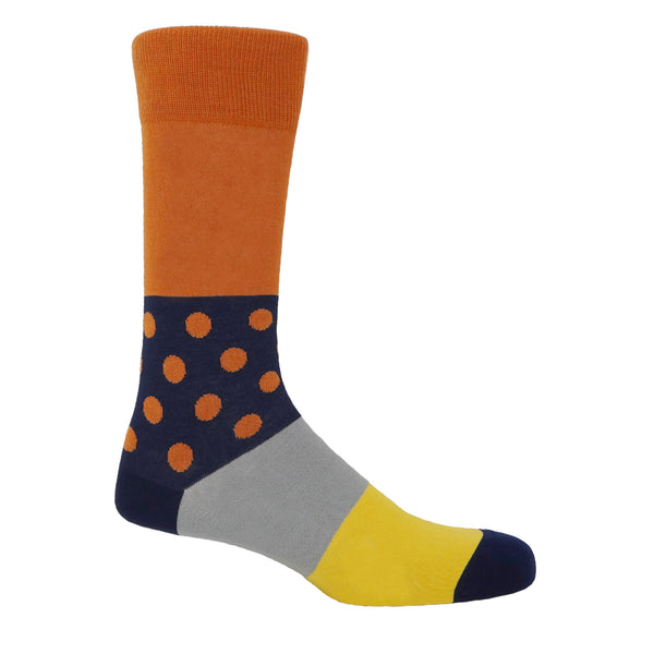 Mayfair Men's Socks - Burnt Orange