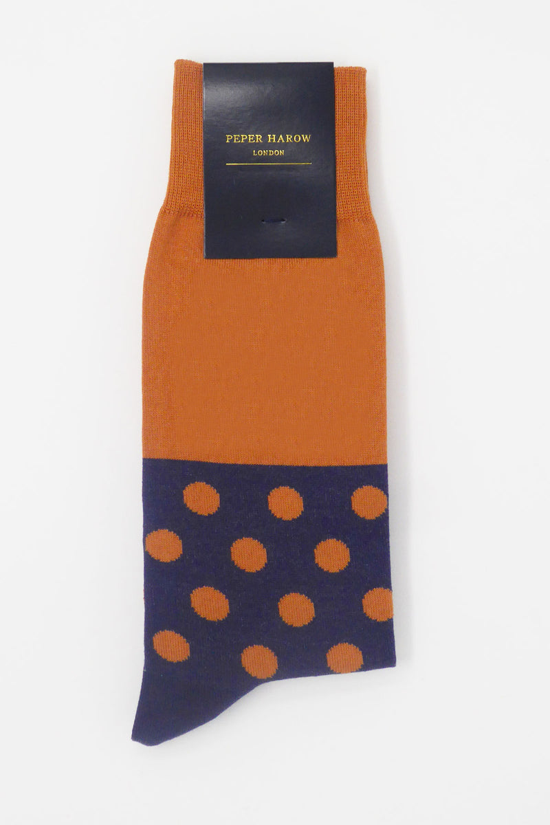 Burnt Orange Mayfair Men's Socks