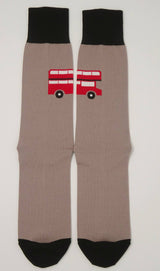 London Bus Mink Men's Socks Top