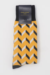 Mustard Optical Luxury Men's Socks