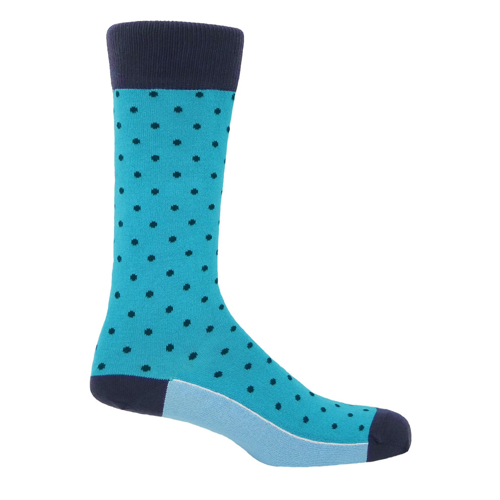 Pin Polka Socks Azure