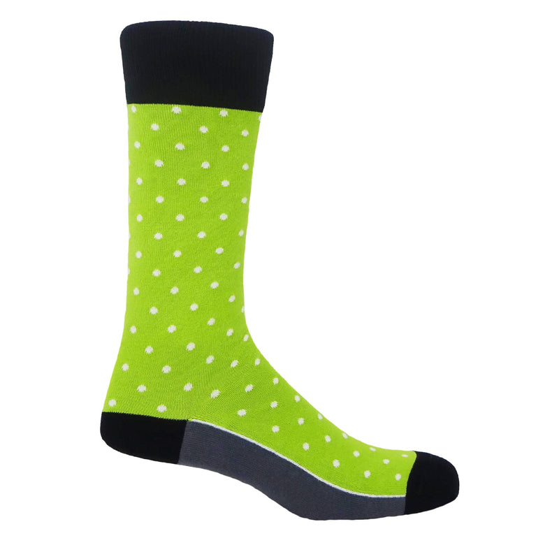 Pin Polka Mint Luxury Men's Socks