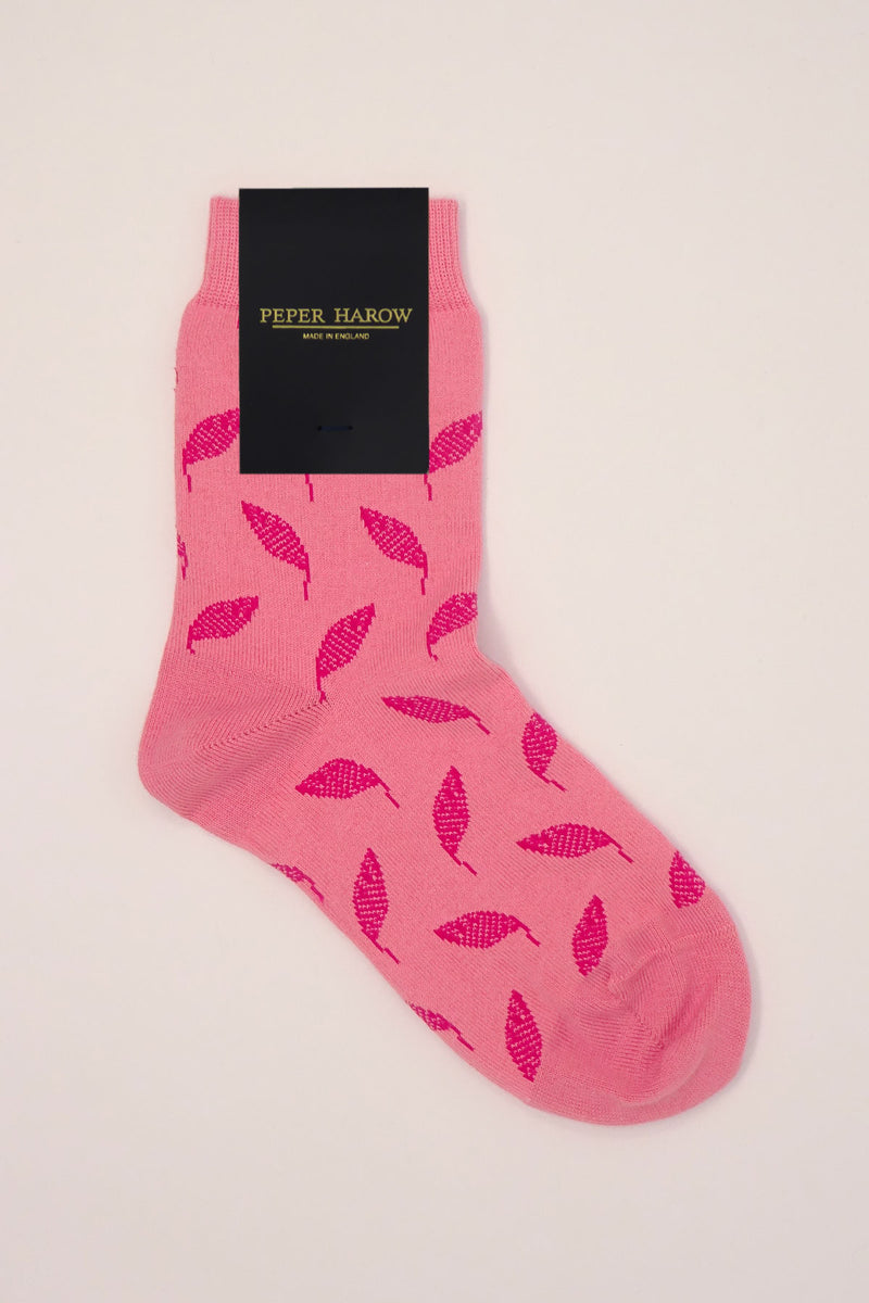 Pink Leaf Women's Luxury Socks