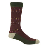 Square Polka Men's Socks - Autumn