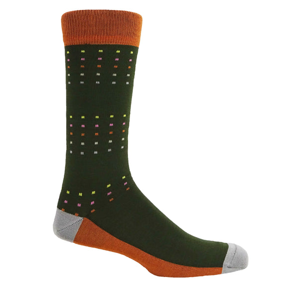 Square Polka Men's Socks - Spring