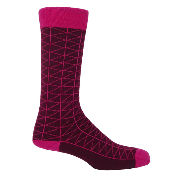 Tritile Men's Socks - Burgundy