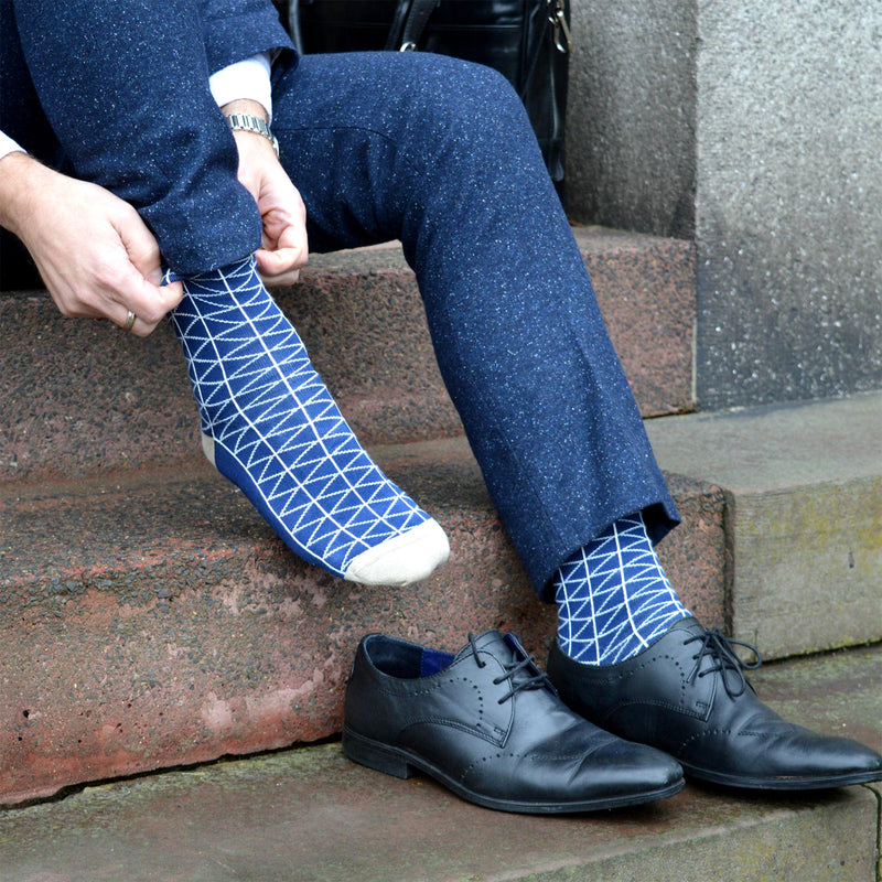 Tritile Men s Socks Royal Blue Peper Harow