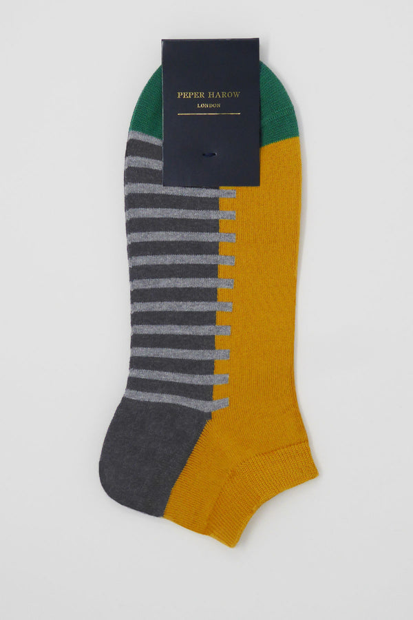 Welford Men's Trainer Socks - Mustard