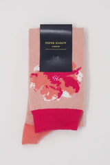 Wild Flower Blush Knee-Length Women's Socks