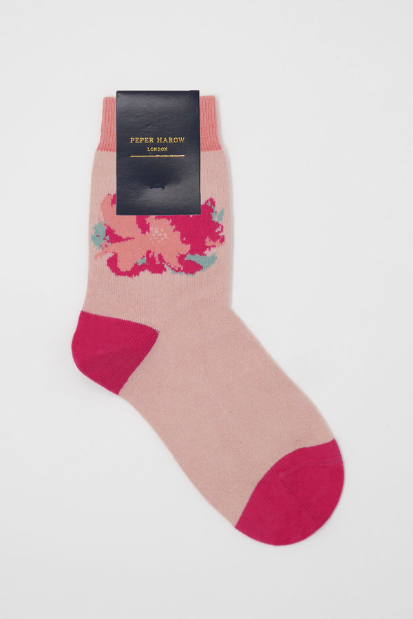 Blush Wild Flower Ladies Luxury Socks
