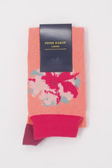 Peach Knee-Length luxury women's socks