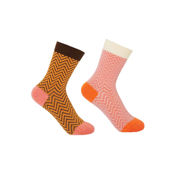 Zigzag Women's Bundle - Mustard & Pink