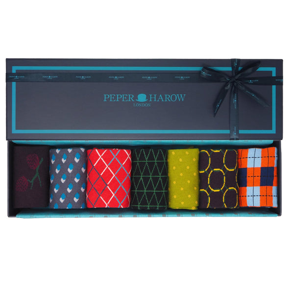 Peper Harow Best Of British Men's Luxury Gift Box Socks