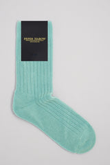 Ribbed Women's Bed Socks Bundle - Aqua & Blue