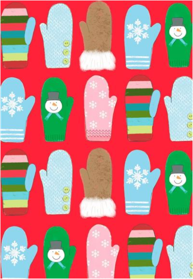 "Christmas Mittens" Christmas Card