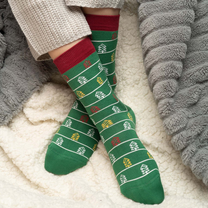 Christmas Tree Women's Socks - Green