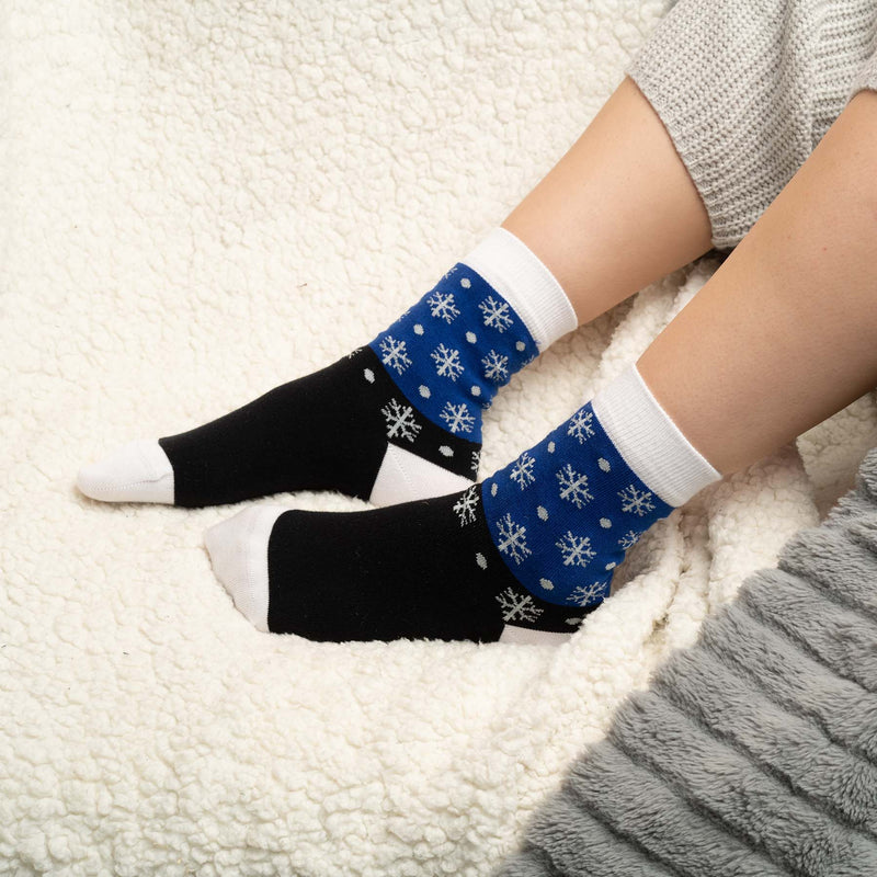 Snowflake Women's Socks - Blue