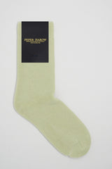 Ribbed Cuff Men's Bed Socks Bundle - Cream & Green