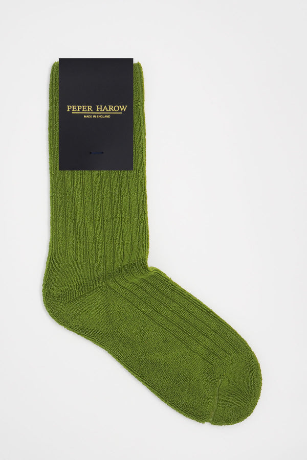 Ribbed Women's Bed Socks - Green