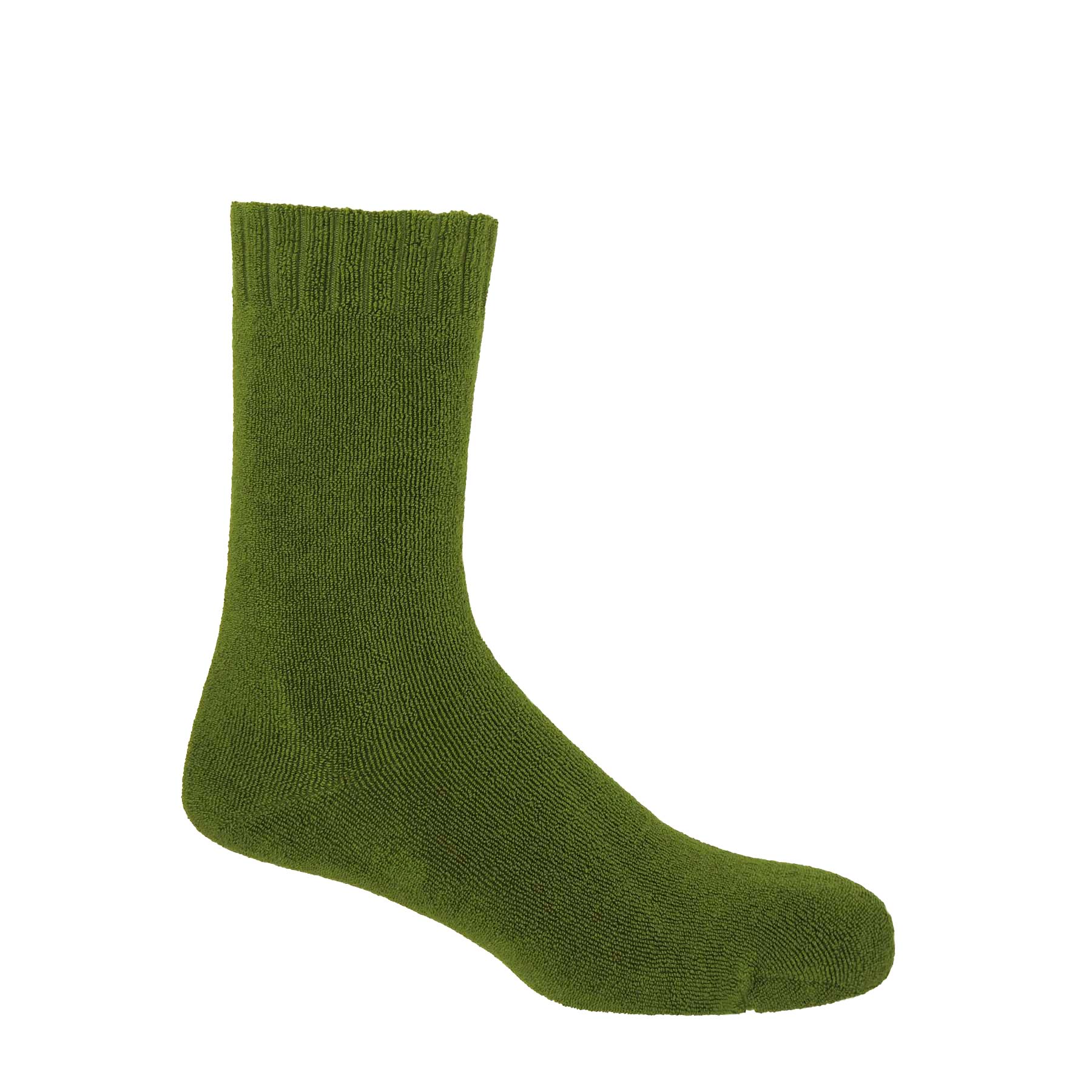Ribbed Cuff Men's Bed Socks Green Peper Harow