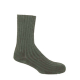 Ribbed Men's Bed Socks - Grey