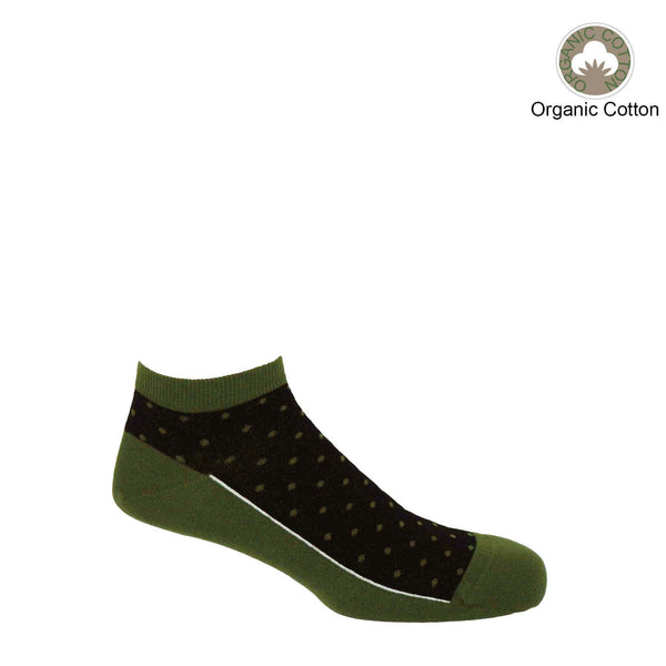 Polka Men's Organic Trainer Socks Bundle - White & Khaki