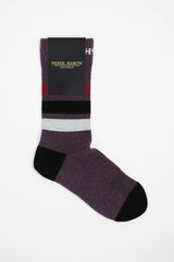 Peper Harow mauve organic cotton men's sport socks in packaging