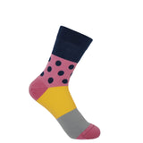 Peper Harow navy Mayfair women's luxury socks