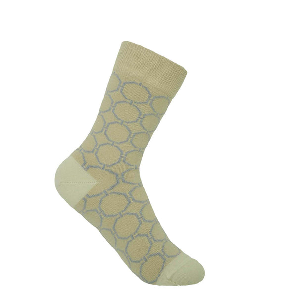 Peper Harow beige Beehive women's luxury socks