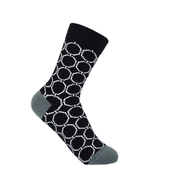 Peper Harow black Beehive women's luxury socks