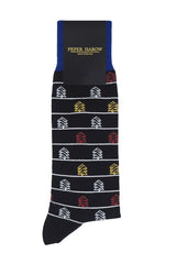 Christmas Tree Men's Socks - Black