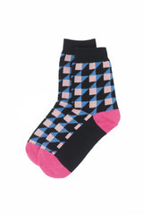Two pairs of Peper Harow black Dimensional women's recycled cotton socks