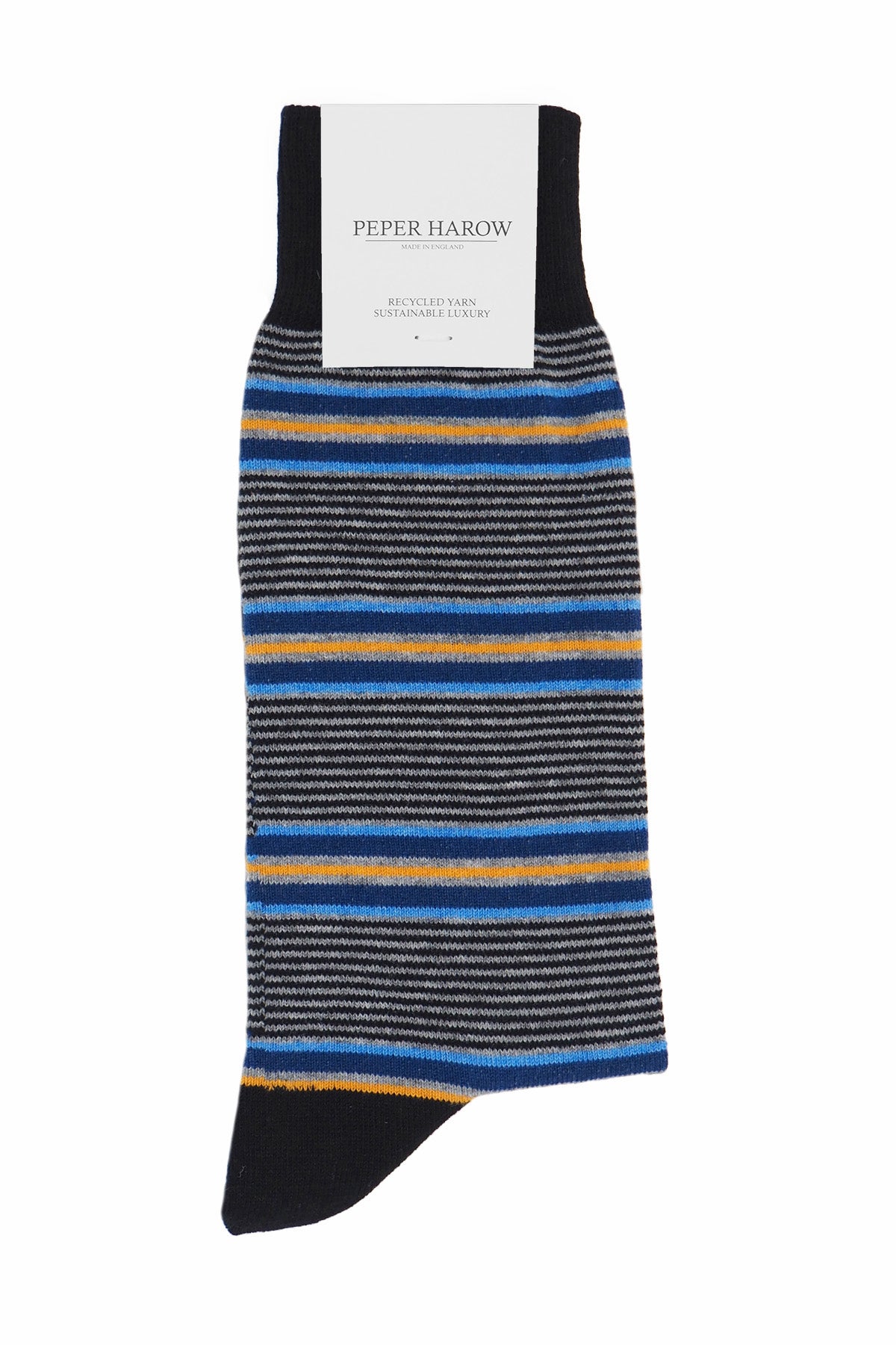 Multistripe Men's Socks Black Peper Harow