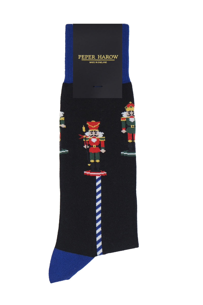 Nutcracker Men's Socks - Black