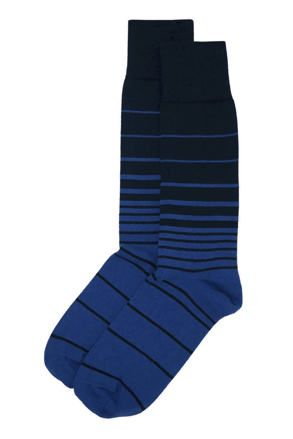 Two pairs of Peper Harow black Retro Stripe men's luxury socks