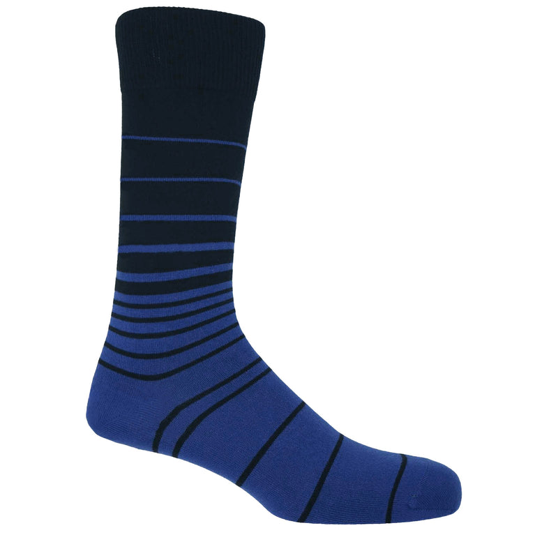 Peper Harow black Retro Stripe men's luxury socks