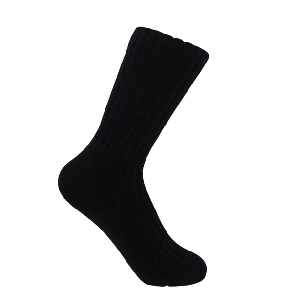 Ribbed Women's Bed Socks - Black