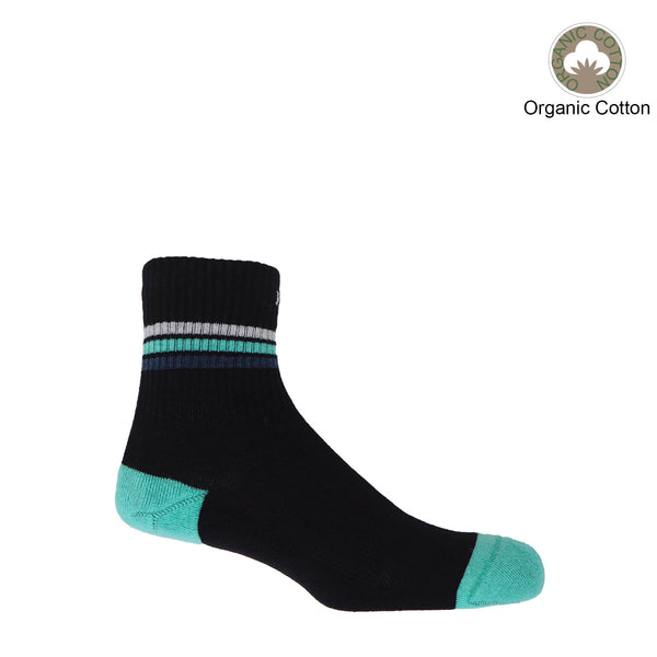 Quarter Crew Organic Men's Sport Socks - Black – Peper Harow