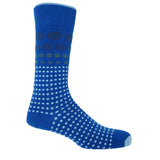 Grad Polka Men's Socks - Blue