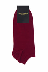 Classic Men's Trainer Socks Bundle - Burgundy & Royal Navy