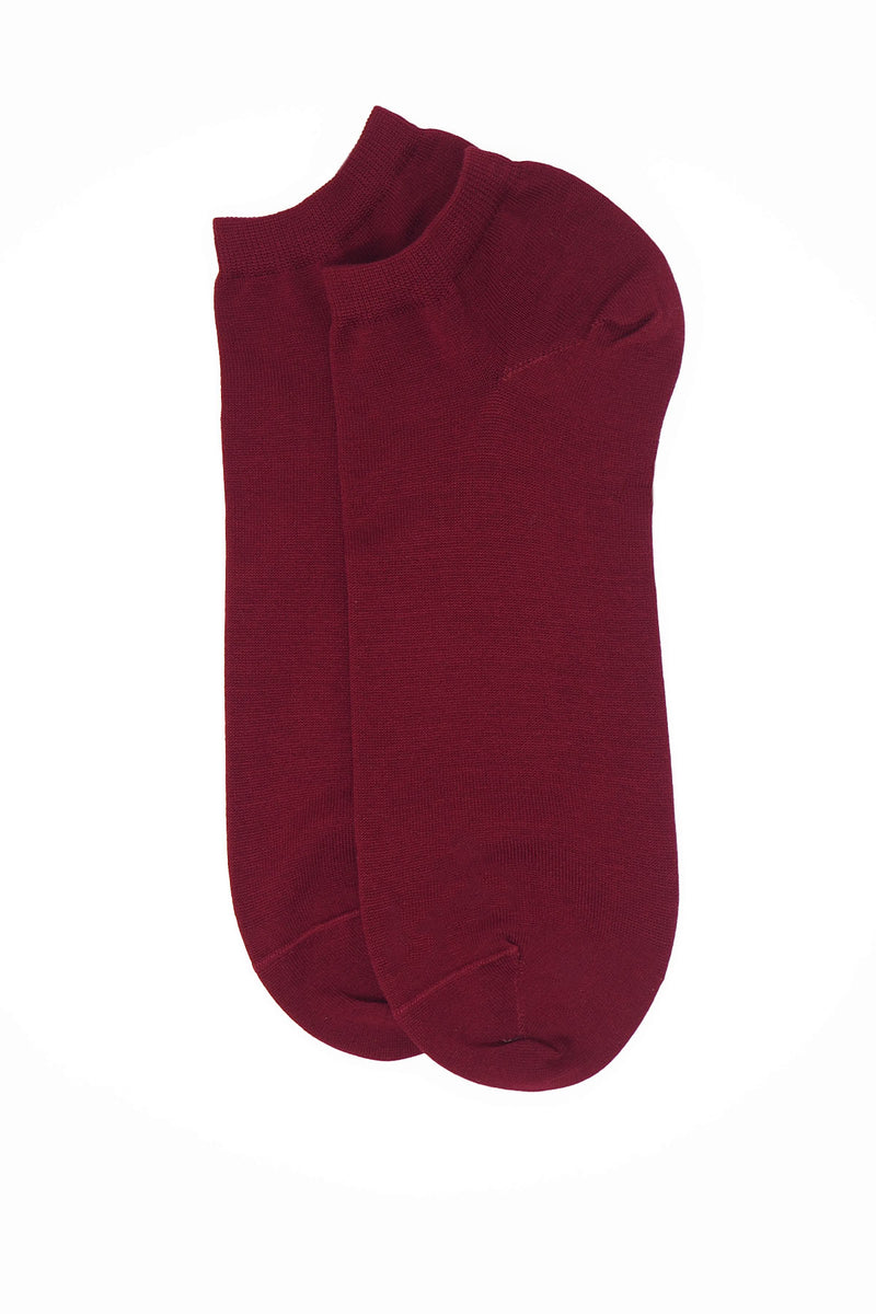 Classic Men's Trainer Socks - Burgundy