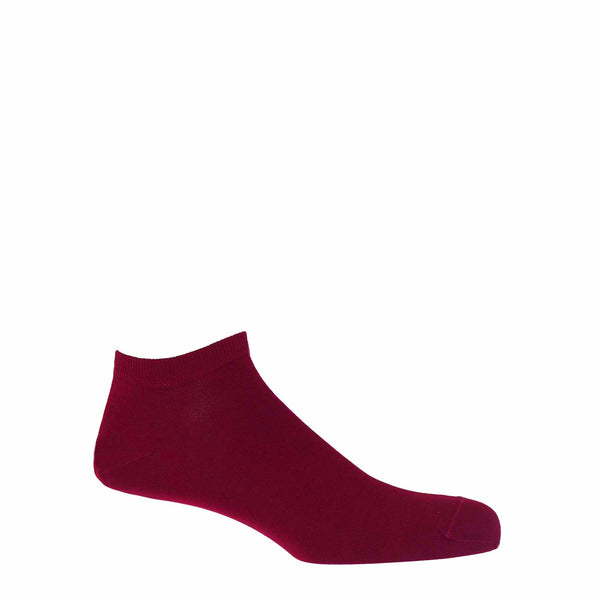 Classic Men's Trainer Socks Bundle - Burgundy & Royal Navy