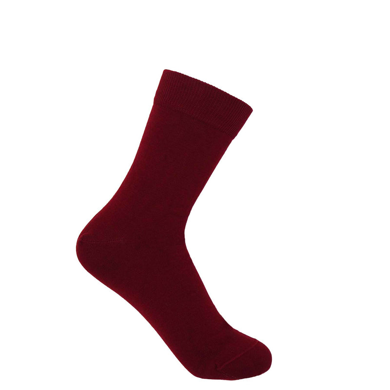 Peper Harow burgundy Classic women's luxury socks