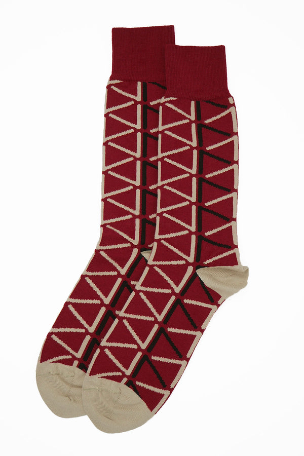 Septem Men's Socks - Garnet